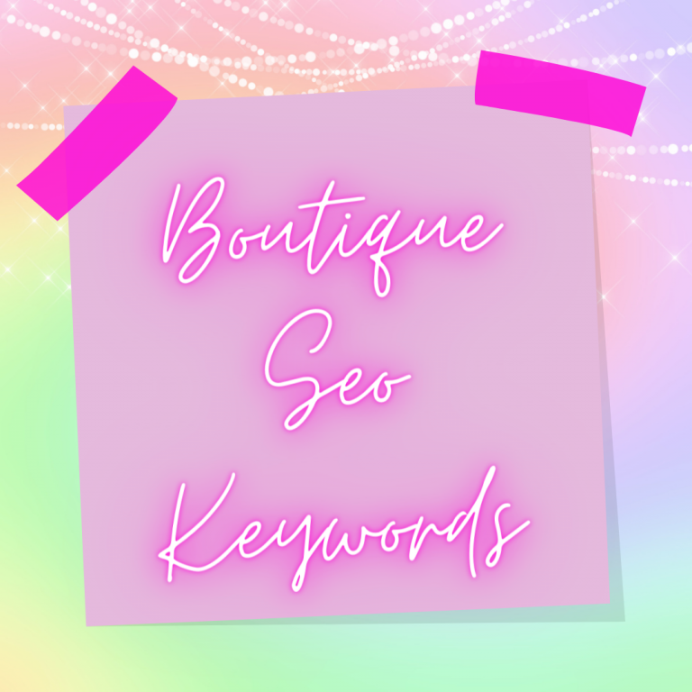 Boutique SEO Keywords List - InstantBoss Club